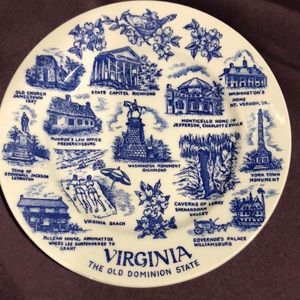 virginia  wall decor plate